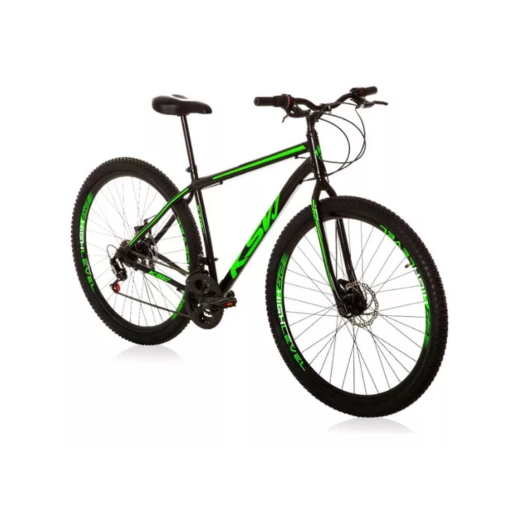 Bicicleta Aço Carbono Ksvj Aro 29 Freios A Disco 21 Vel