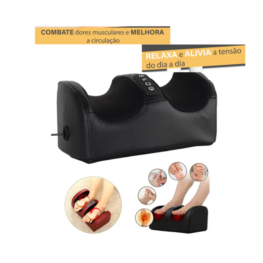 Massagem Shiatsu Massageador Para Pés Elétrico Bivolt 110V/220V Top - HOME GOODS