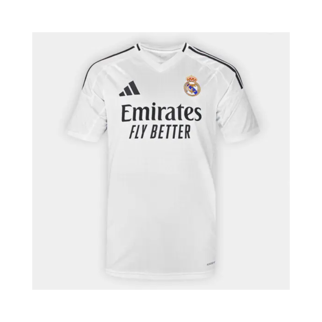 Camisa Real Madrid Home 24/25 s/n Torcedor Adidas Masculina