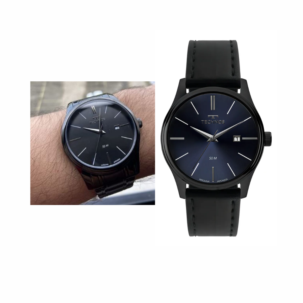 Relógio Technos Masculino Steel Preto Grafite - 2115txg/0a