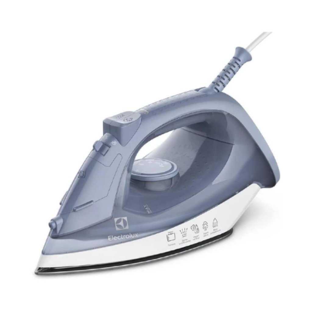 Ferro de Passar a Seco e Vapor Electrolux ESI10 com Base Antiaderente e Vapor Vertical