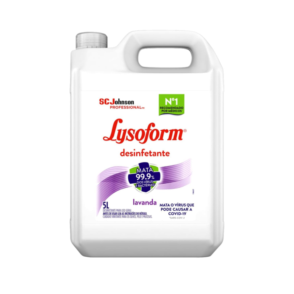 Lysoform, Desinfetante 5l, Lavanda, Limpeza Pesada e Eficiente