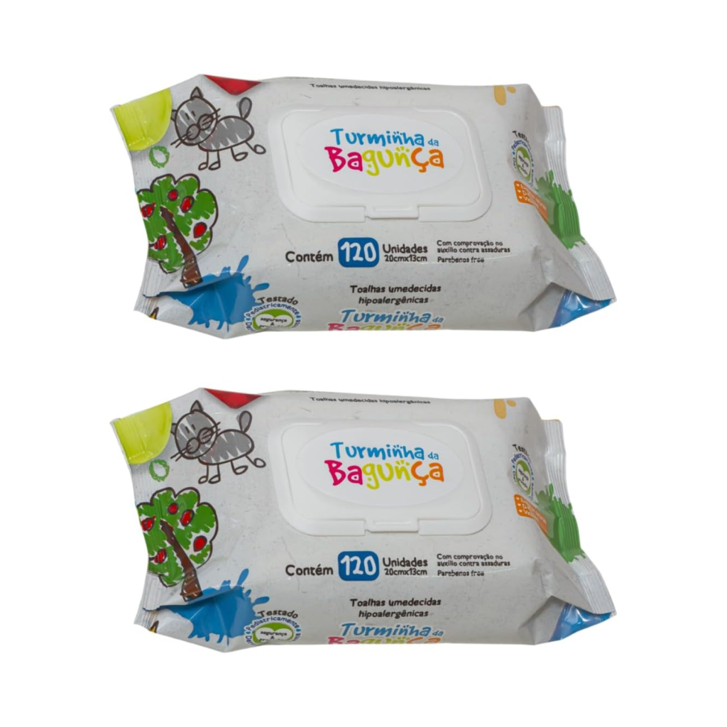 Kit 2 Lenços Umedecido Bebê Recém Nascido 240 Toalhas
