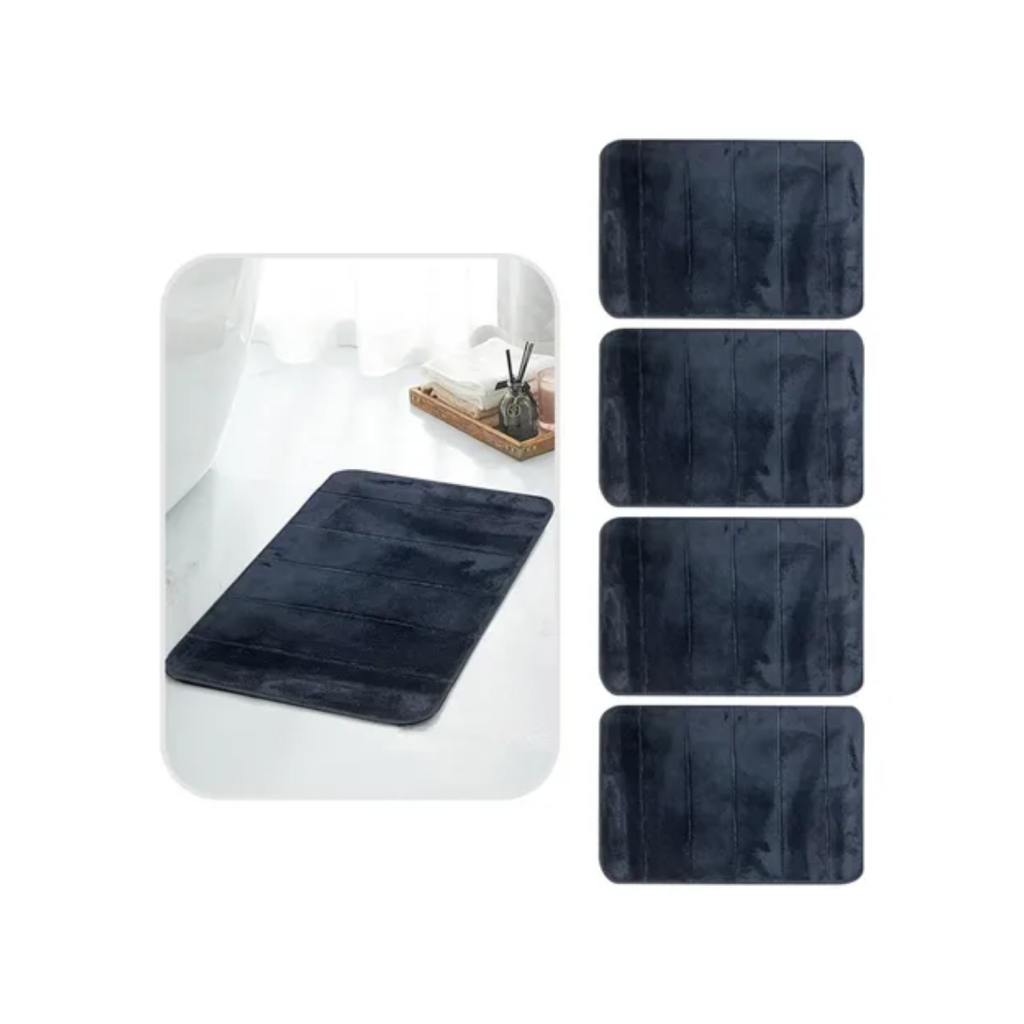 Kit 4 Tapetes De Banheiro Antiderrapante