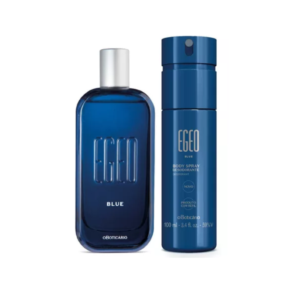 Combo Egeo Blue: Desodorante Colônia 90ml + Body Spray 100ml