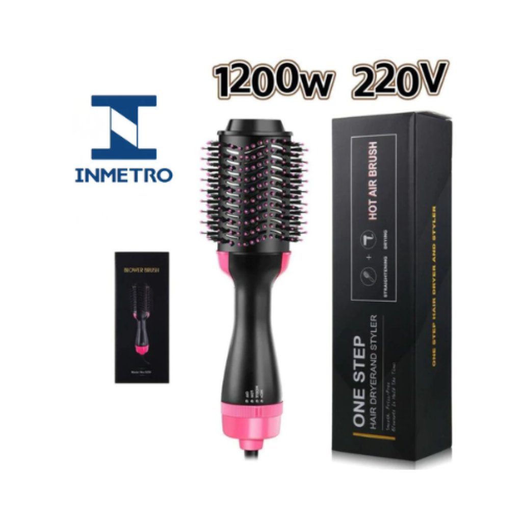 Escova Secadora Alisadora 3 em 1 Hair Styler com Tecnologia de Íons Negativos