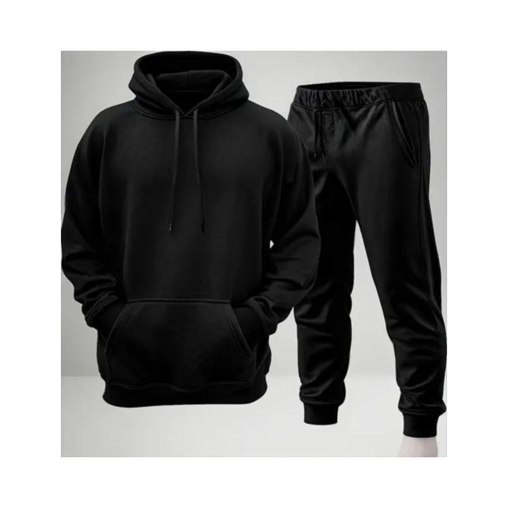 Conjunto Calça E Blusa De Moletom Liso Masculino Unissex