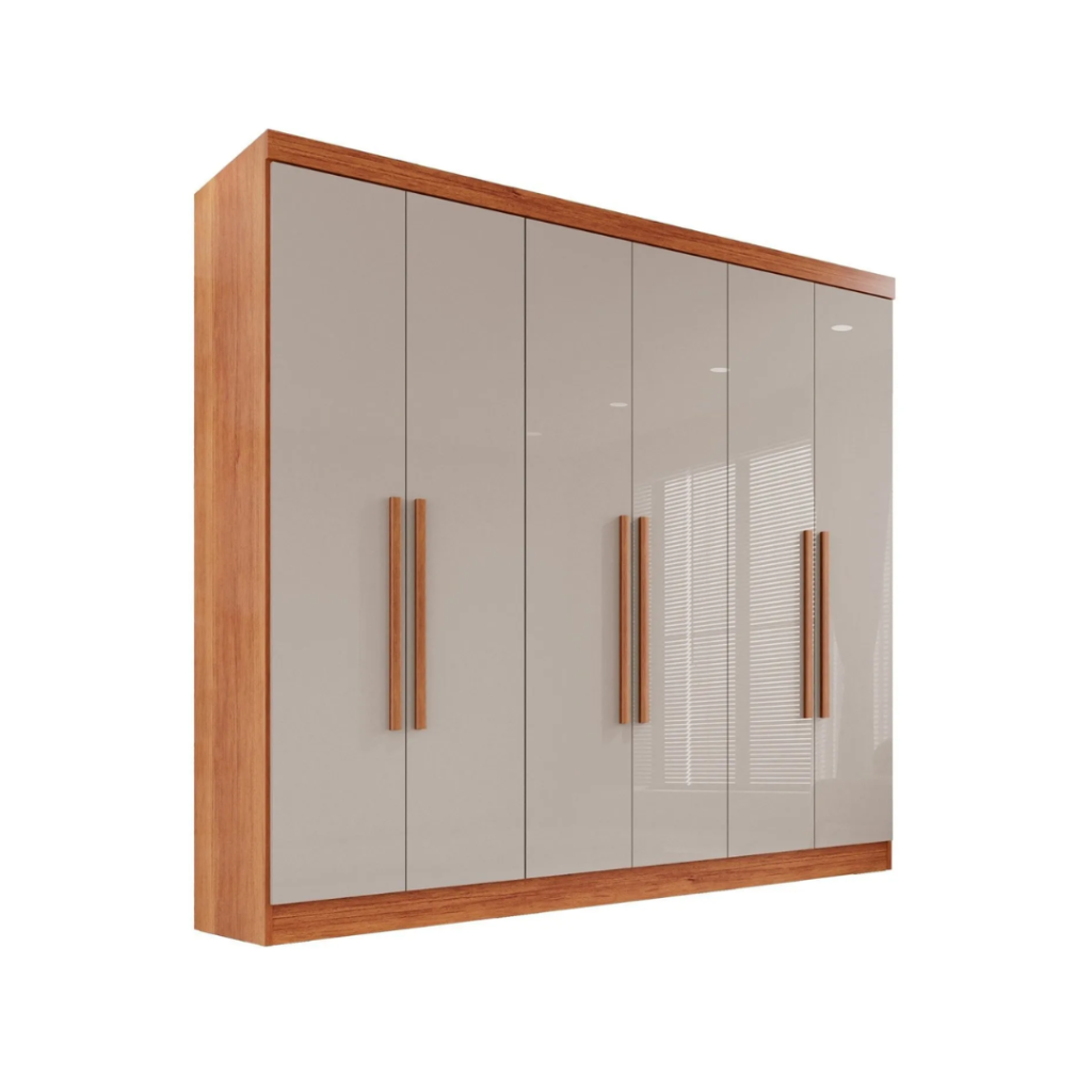 Guarda-roupa Casal 6 Portas 2 Gavetas França