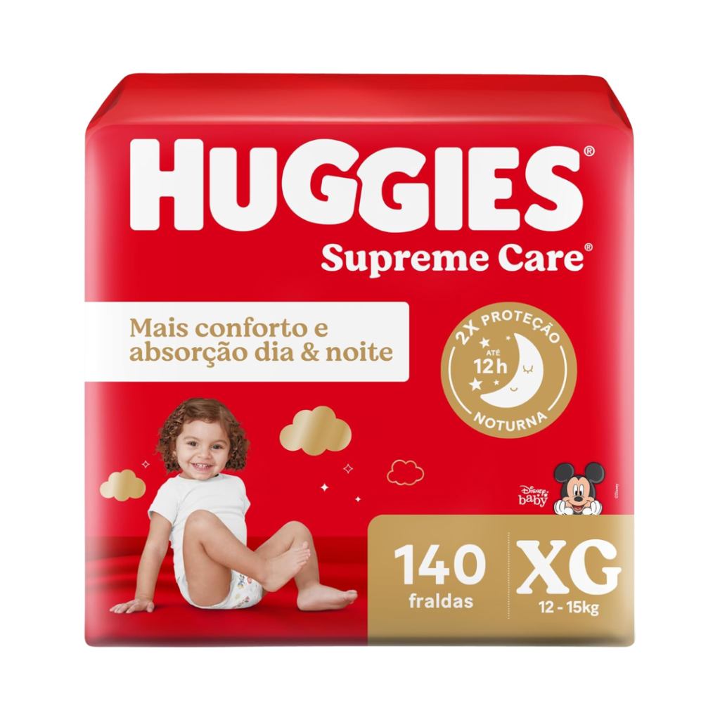 Huggies Fralda Supreme Care XG 140 Un