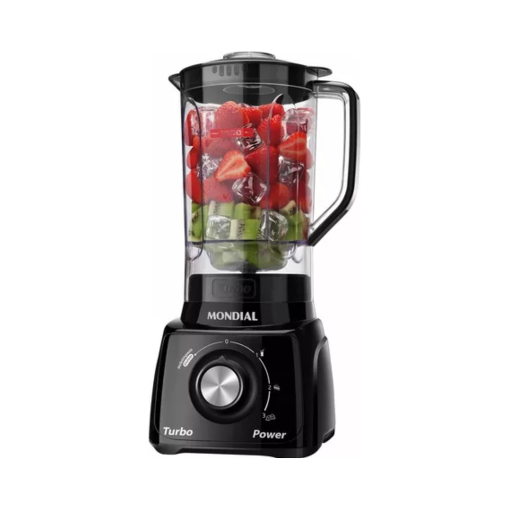 Liquidificador Mondial L-99-FB Turbo Power 2,2L 550W Preto 110V