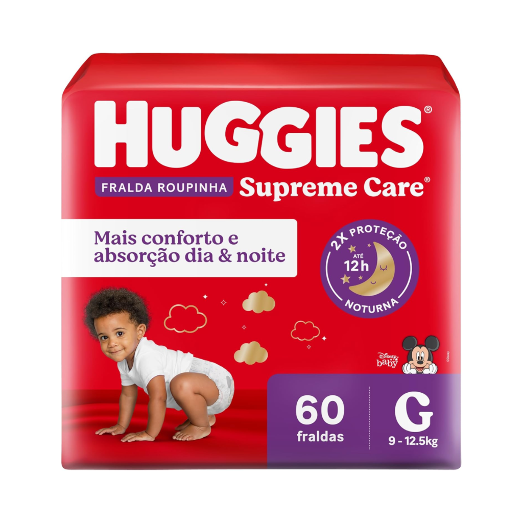 Huggies Fralda Roupinha Supreme Care G 60 Un