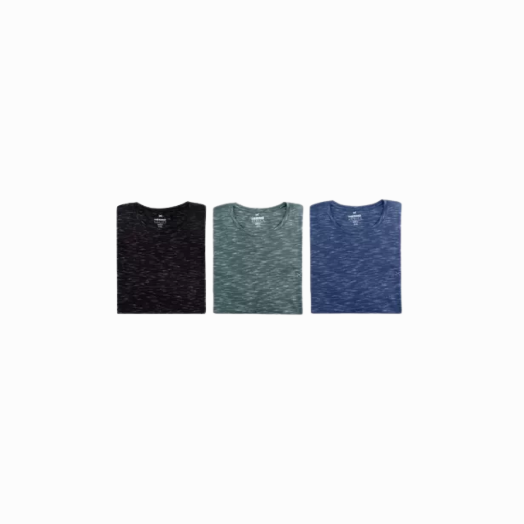 Kit 3 Camisetas Básicas Masculinas Com Bordado Hering