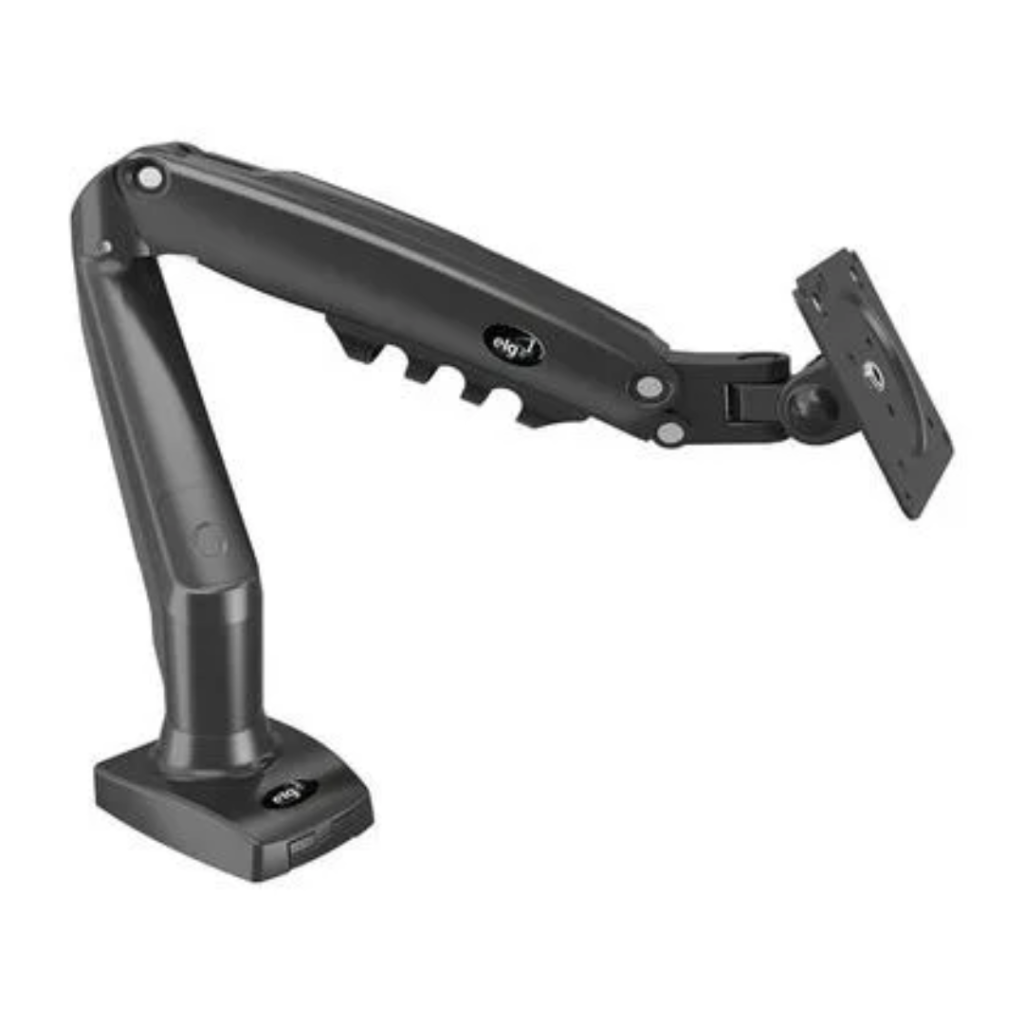 Suporte Ergonômico Multiarticulado de Mesa para Monitor 17 a 35 ELG F98HDMI, Pistão à Gás, VESA, Grafite - F98HDMI