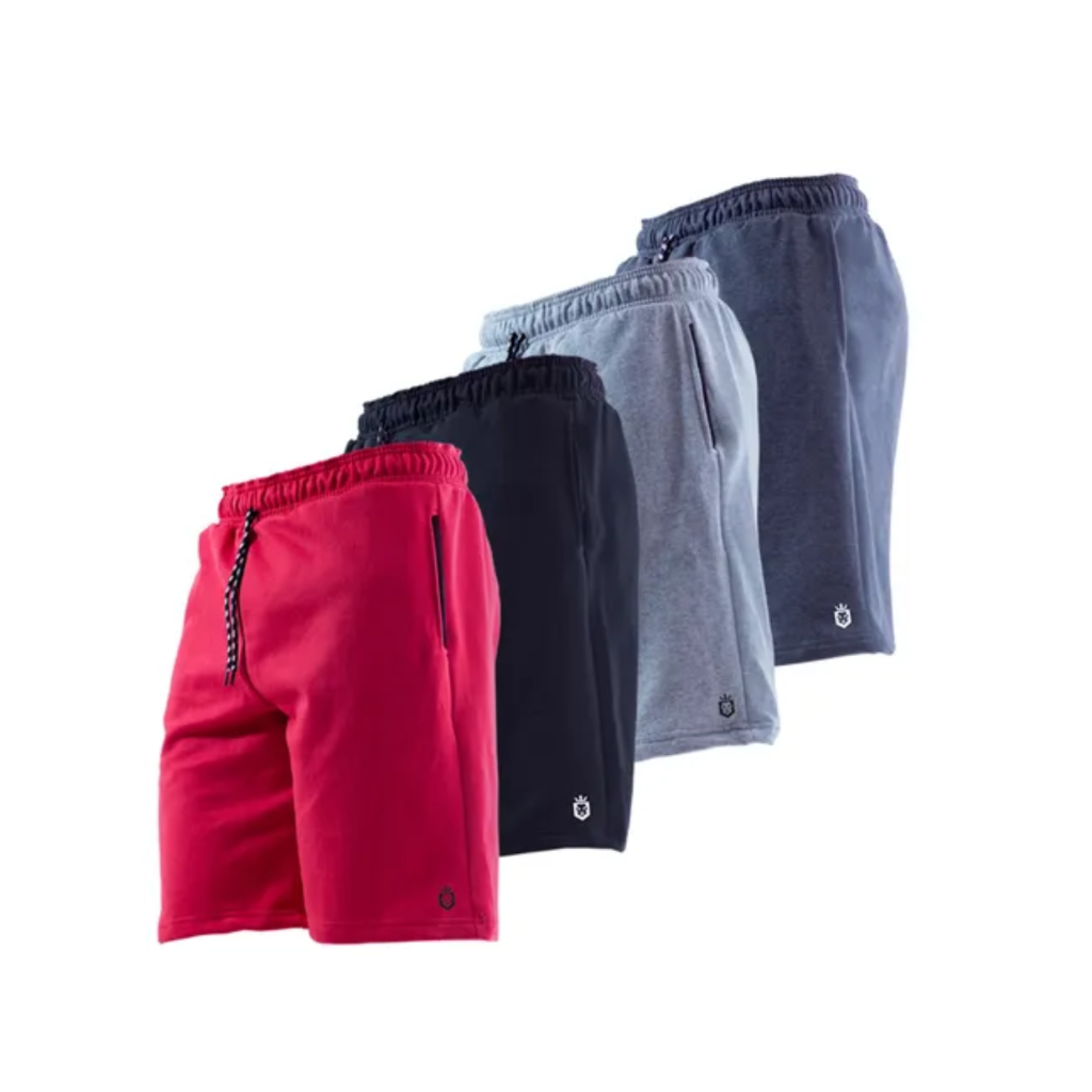 Kit 4 Bermuda Masculina Moletom Leve Caminhada