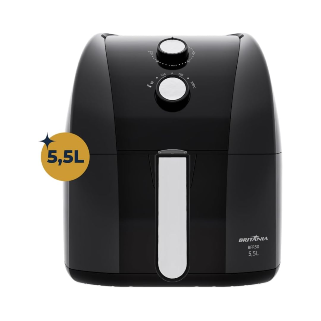 Fritadeira Air Fryer Britânia 5,5L 1500W BFR50 Redstone 220V