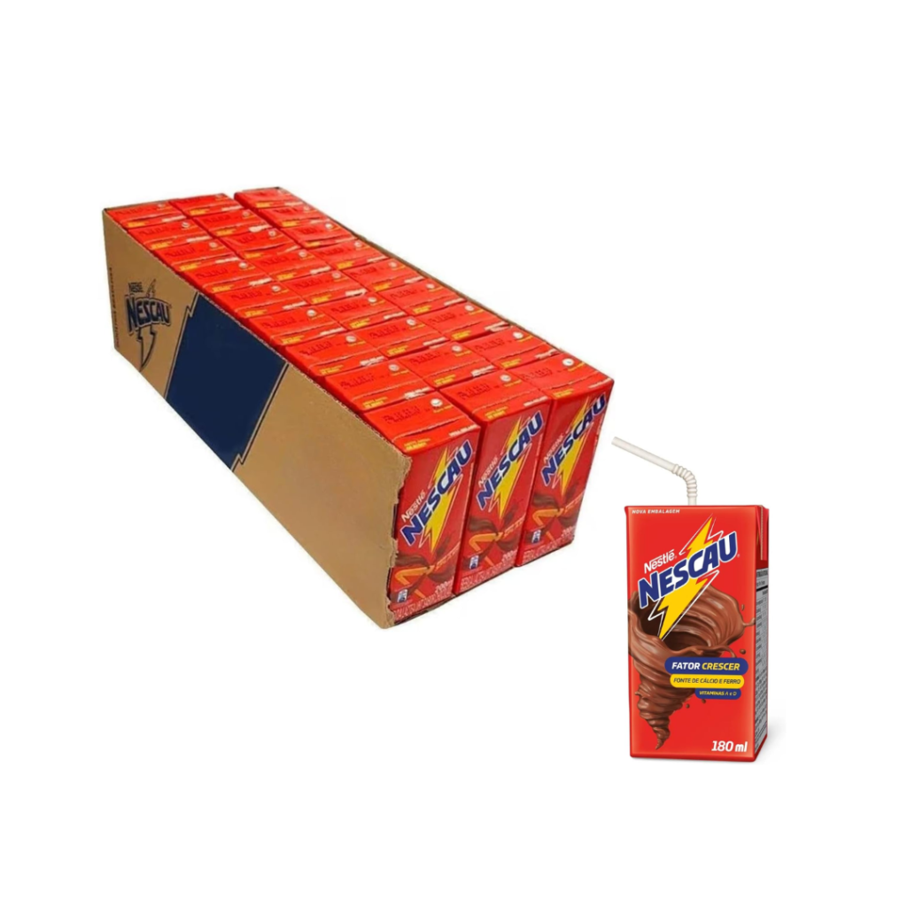 Nescau Bebida Láctea 180ml caixa com 27 unidades