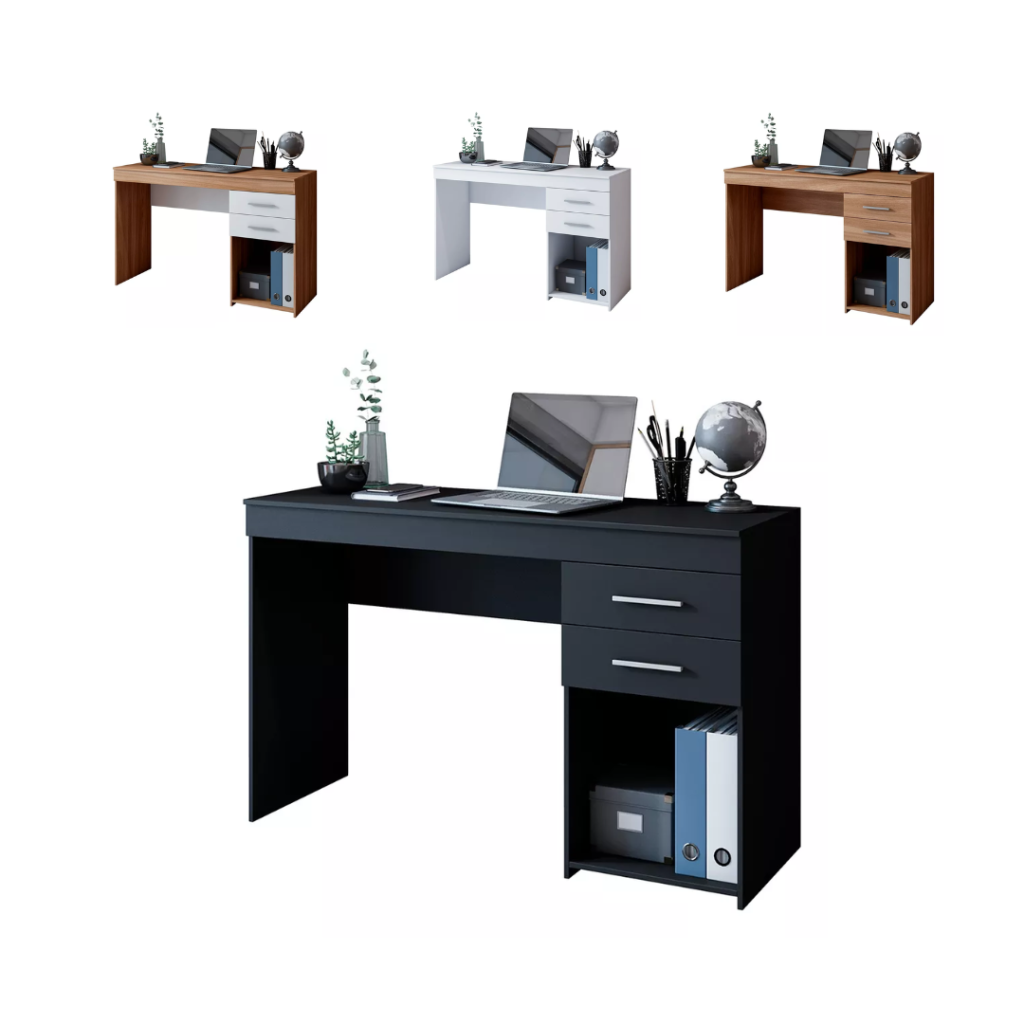 Mesa Para Estudo Com 2 Gavetas Mobihome