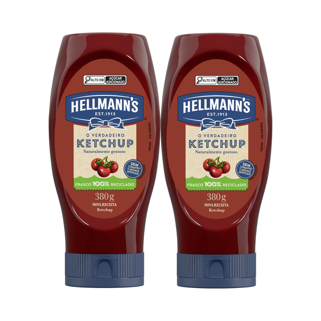 Pack Ketchup Hellmann's Squeeze 2 Unidades 380g