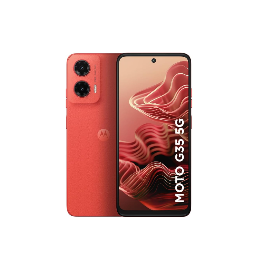 Smartphone Motorola Moto g35 5G - 256GB 12GB (4GB RAM+8GB Ram Boost) e Camera 50MP com AI NFC Tela 6.7" com Superbrilho - Coral