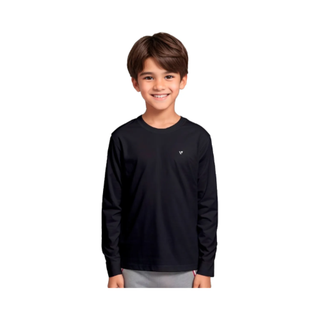 Camisa Infantil Voker Dry-Fit Proteção Solar UV 50+ Manga Longa Segunda Pele