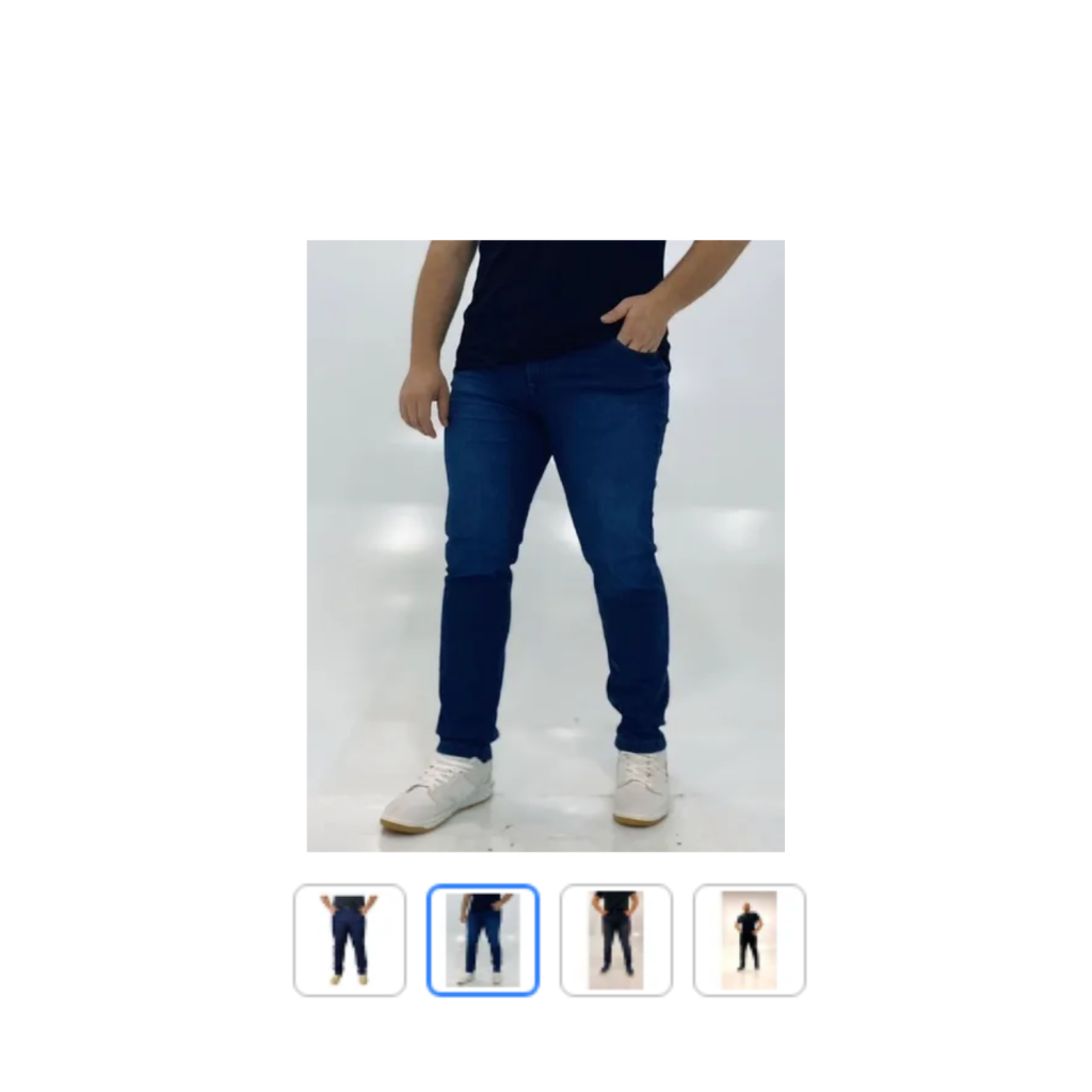Calça Masculina Plus Size Jeans Tradicional Casual Lycra