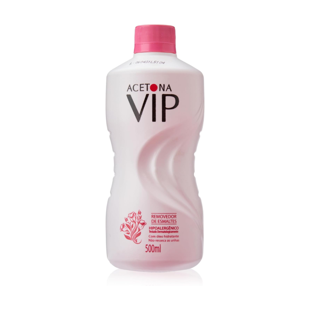 Topform Acetona Vip, Removedor de Esmalte, 500 ml Incolor