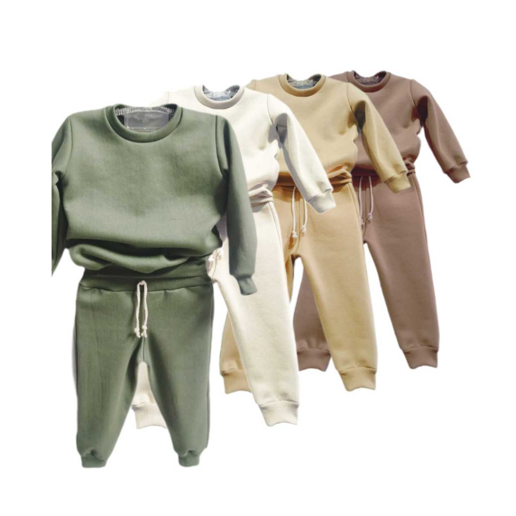 Conjunto Moletom peluciado bebê