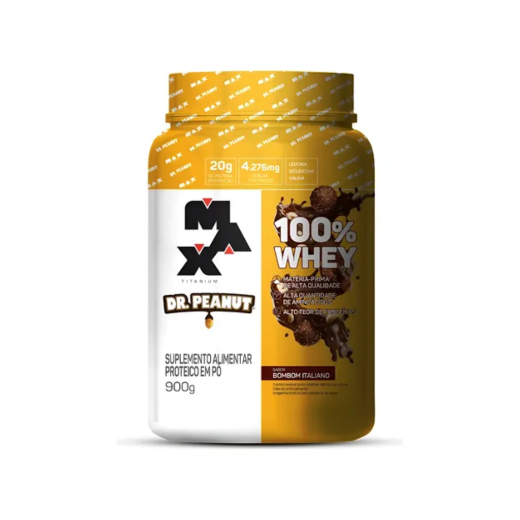 Dr Peanut 100% Whey Protein Concentrado 900g Max Titanium