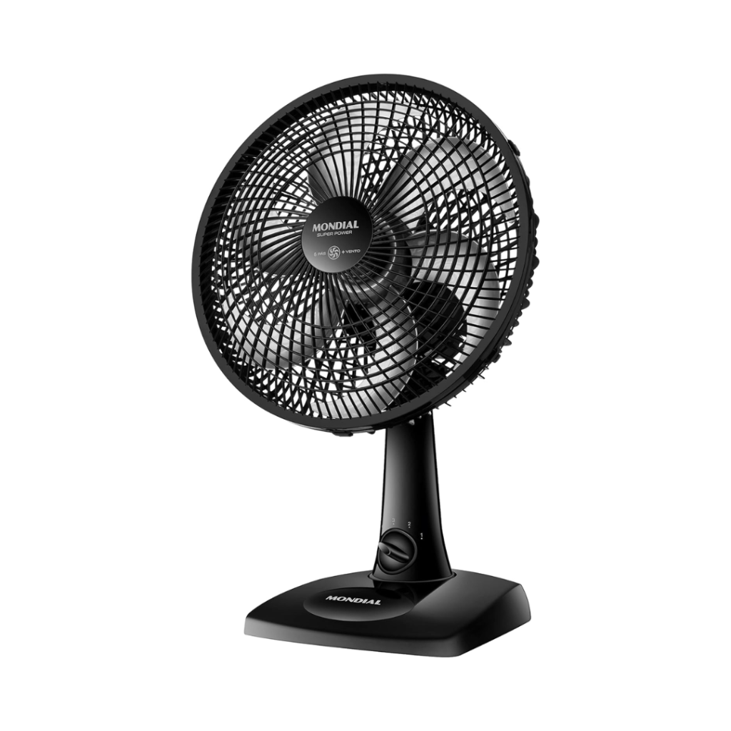 Ventilador de Mesa MONDIAL 110V, 30cm, 6 pás, Super Power - VSP-30-B