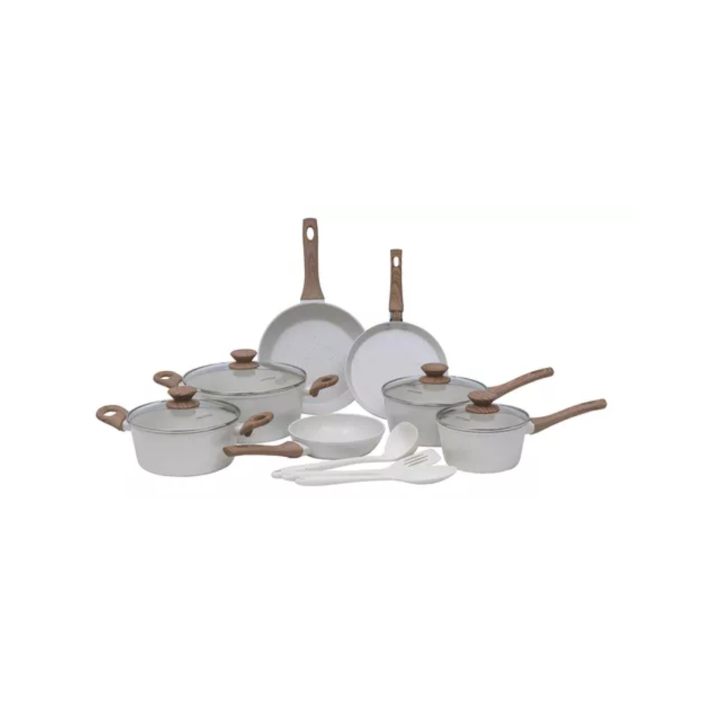Conjunto De Panelas Com 10 Peças Cook Marmol Mimo Style