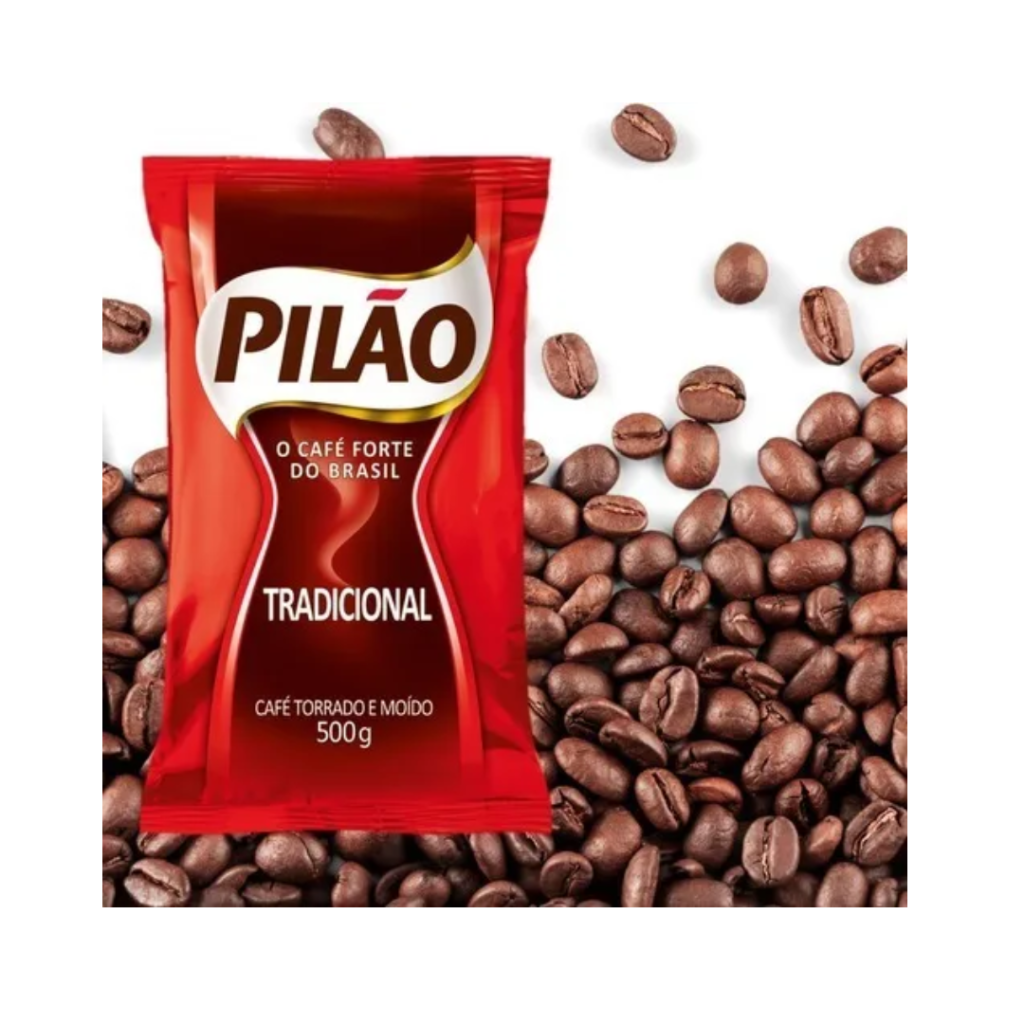 Café Torrado e Moído Tradicional Pilão Pacote 500g
