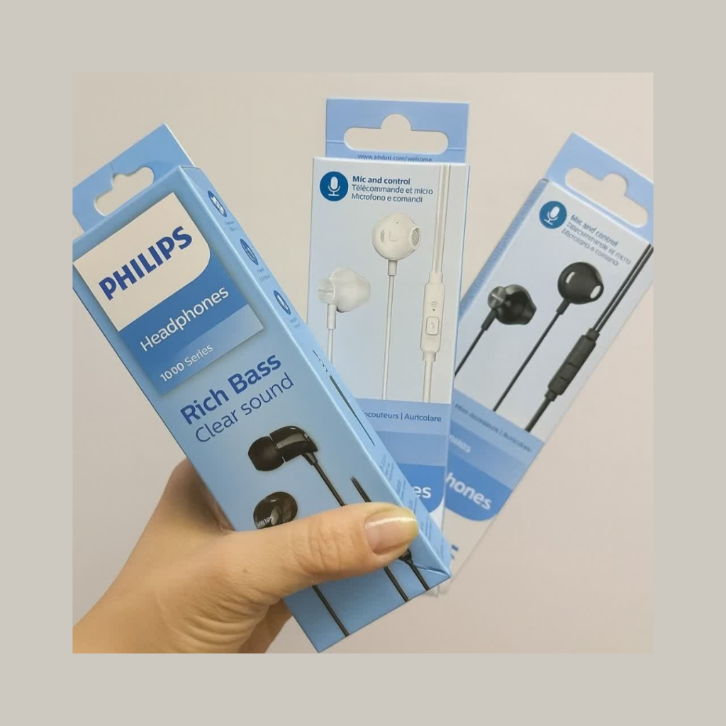 Fone de Ouvido Philips com Microfone - Branco