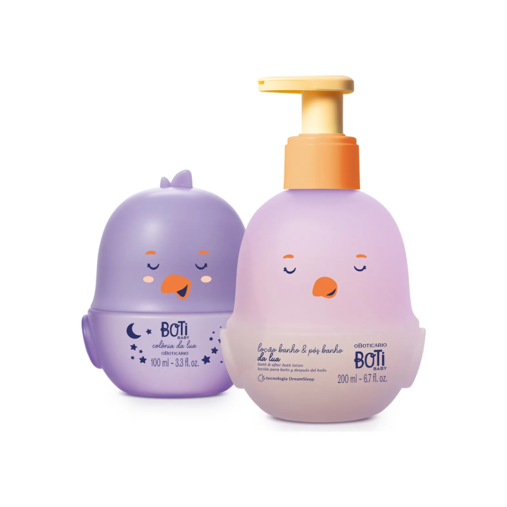 Combo Boti Baby Lua: Colônia Para Bebê 100ml Hidratante