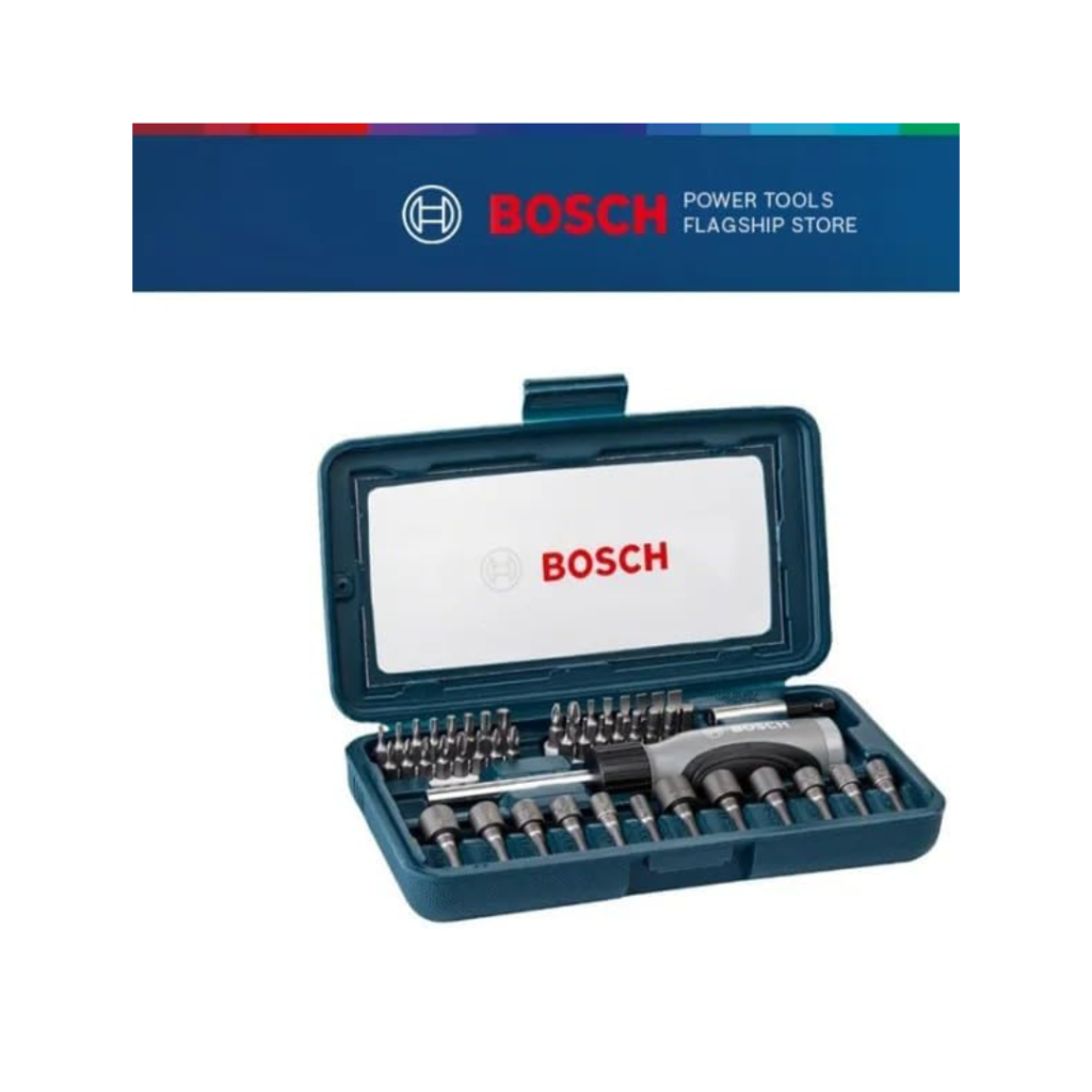 Bosch Kit de Pontas e Soquetes para parafusar com 46 peças
