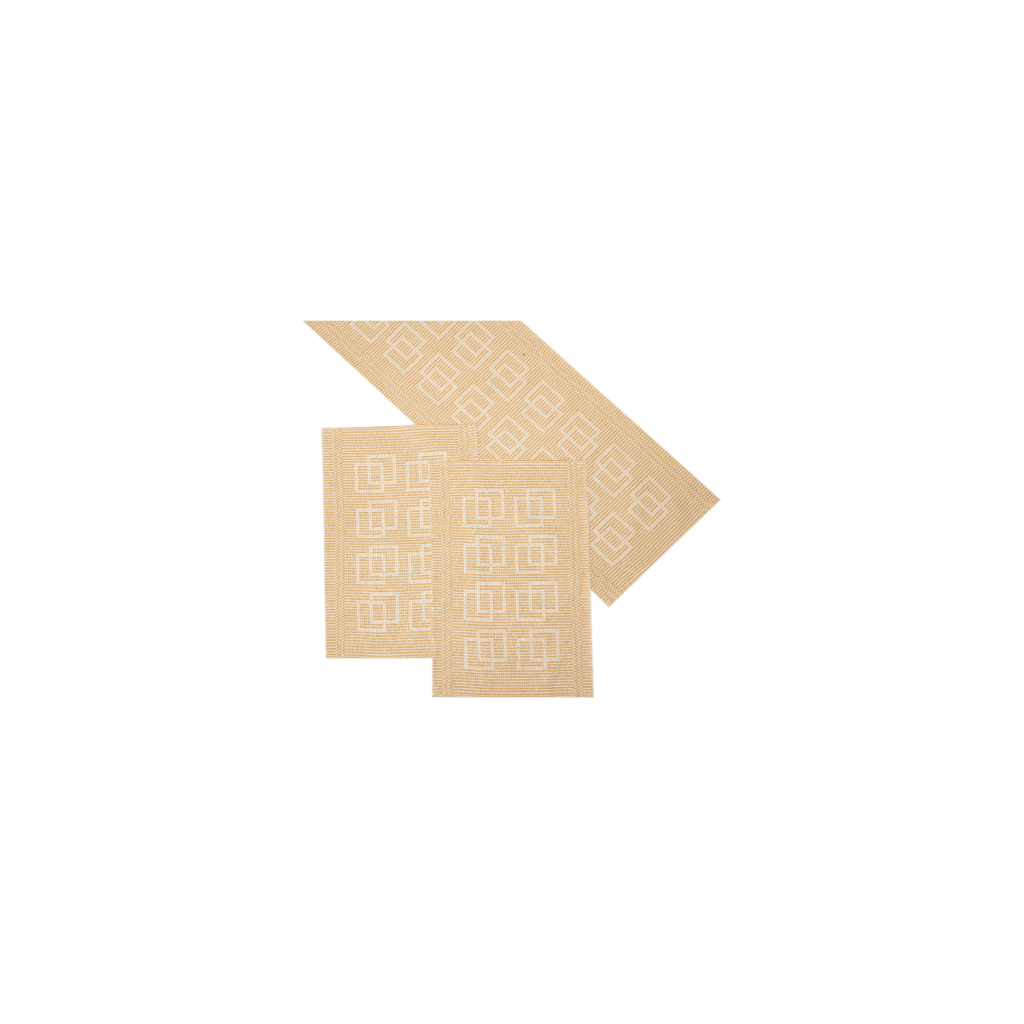 Jogo de Tapetes para Cozinha – Kit 3 Peças 100% Algodão | Conforto & Qualidade Rib D.3