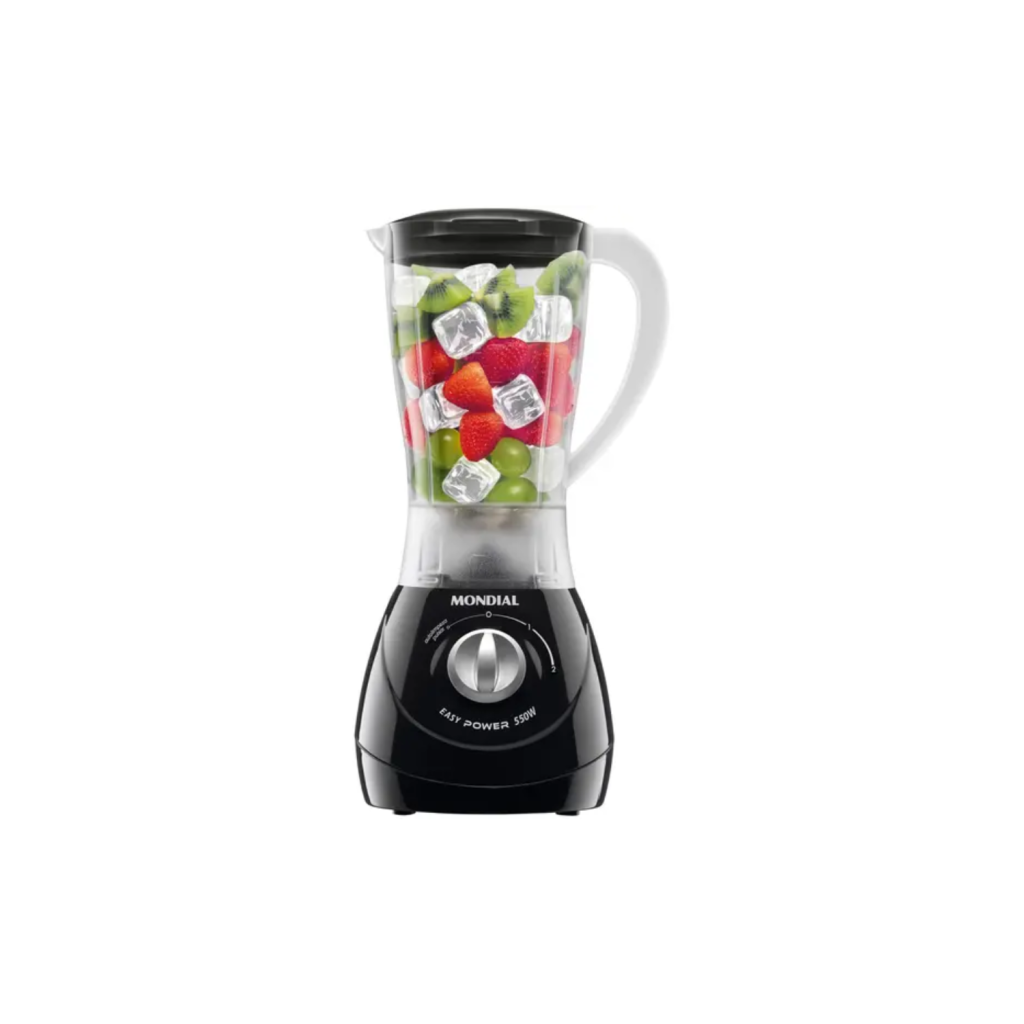 Liquidificador Easy Power L-550-W Preto 2 Velocidades 550W