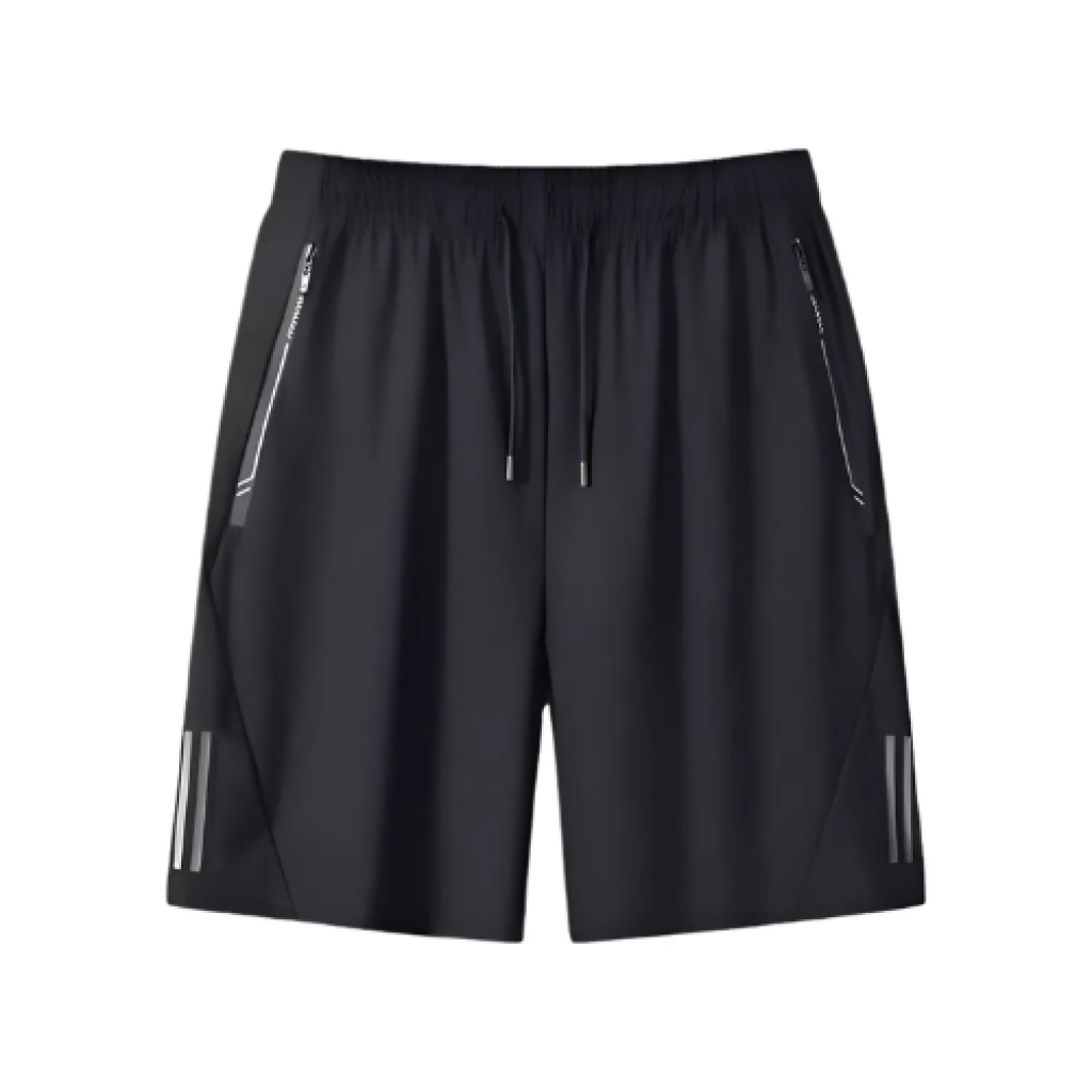 Bermuda Masculina com 2 Bolsos e Zíper Tecido Fino Secagem Rápida Tamanhos XL a XXXL