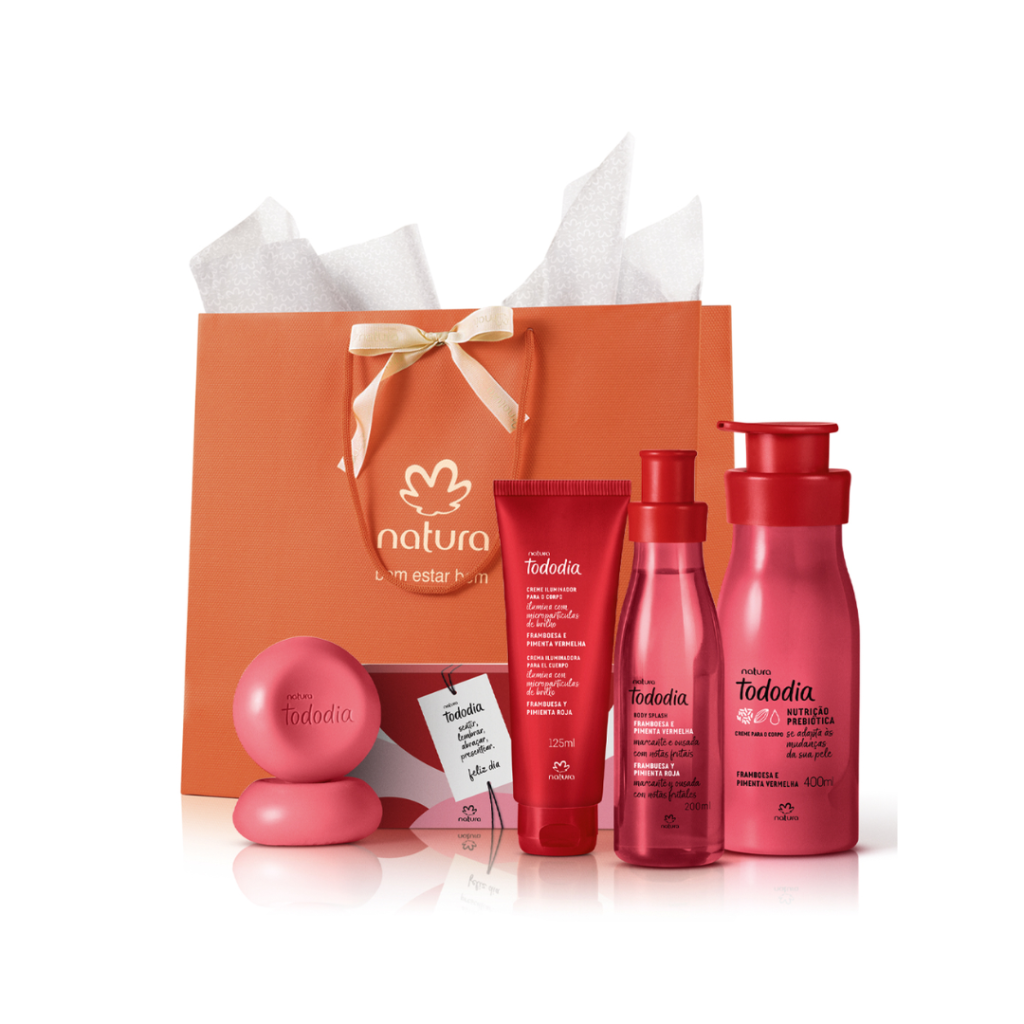 Presente Natura Tododia Framboesa e Pimenta Vermelha (4 produtos)