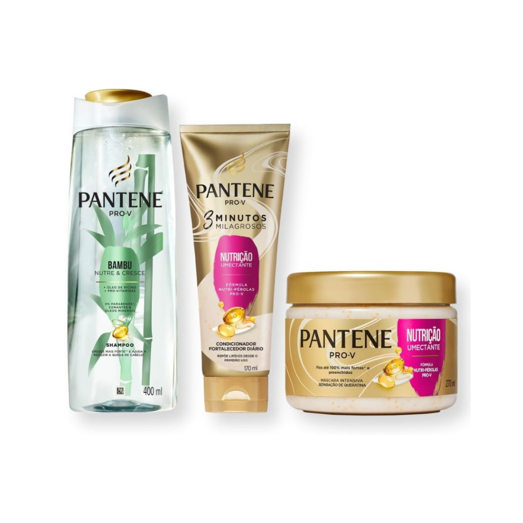Pantene Kit Nutrição com Shampoo PRO-V Bambu Nutre & Cresce 400ml