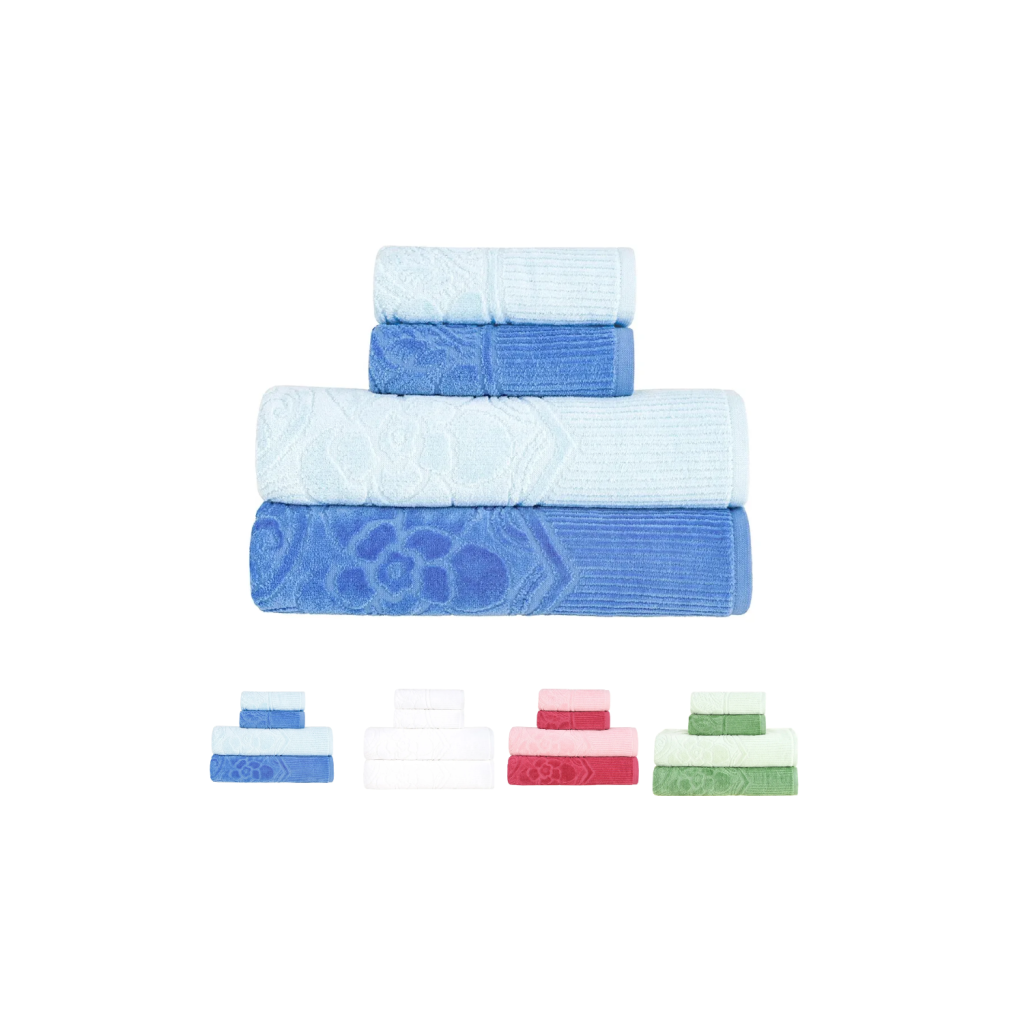 Jogo De Toalhas Buddemeyer Sophie Banhão Gigante 4 Peças