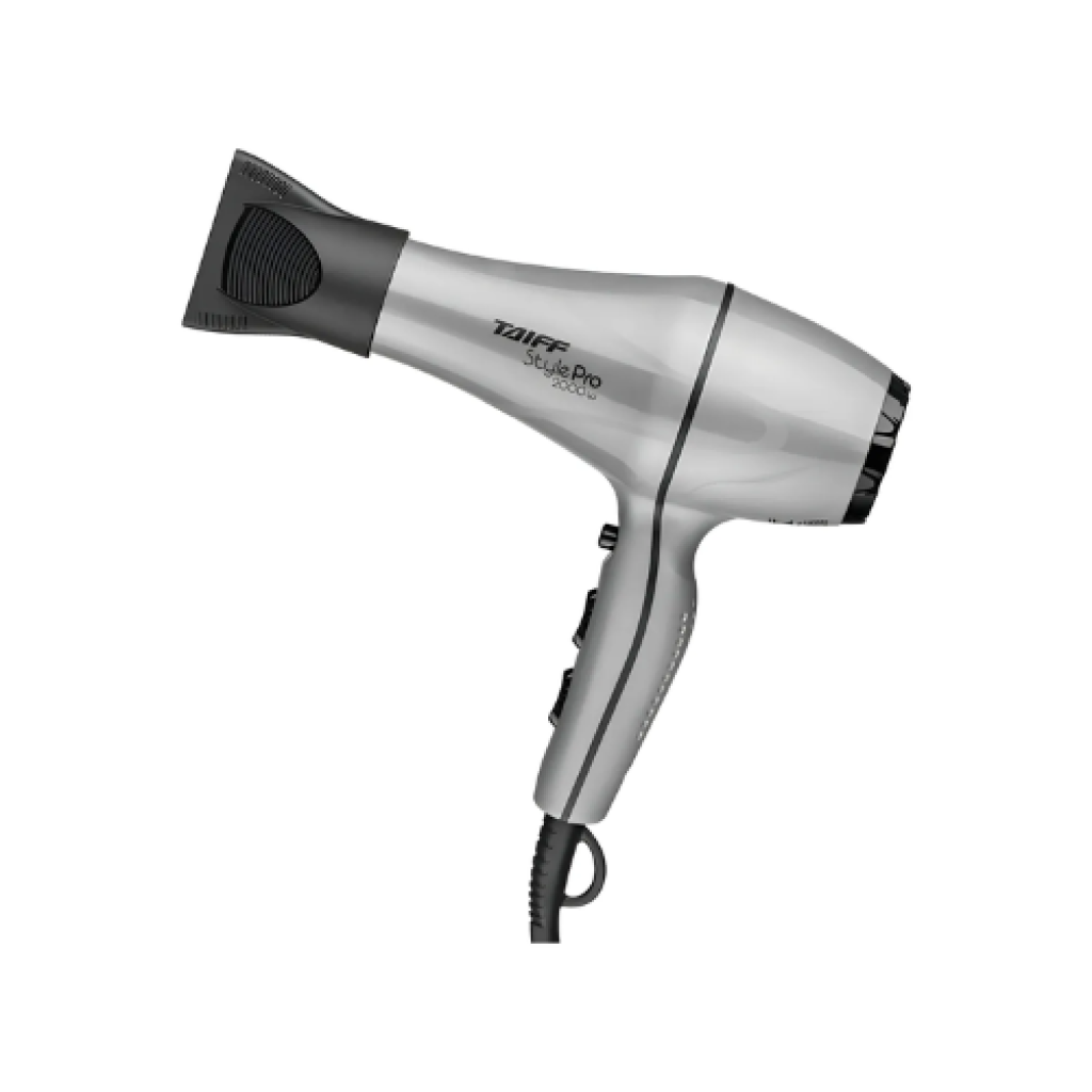 Secador de Cabelo Taiff Style Pro 2000W Profissional com Ar Frio e 2 Velocidades Prata