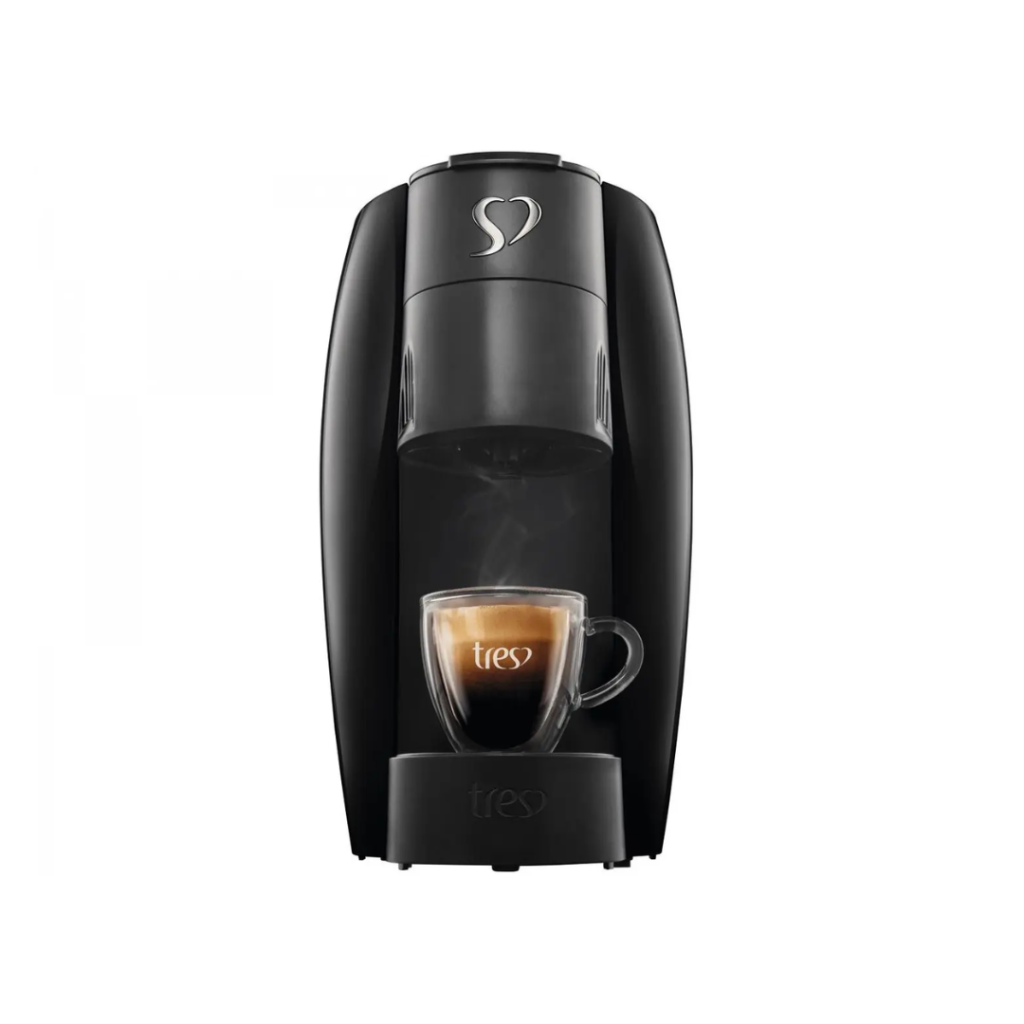 Cafeteira Espresso 3 Corações Lov Preto