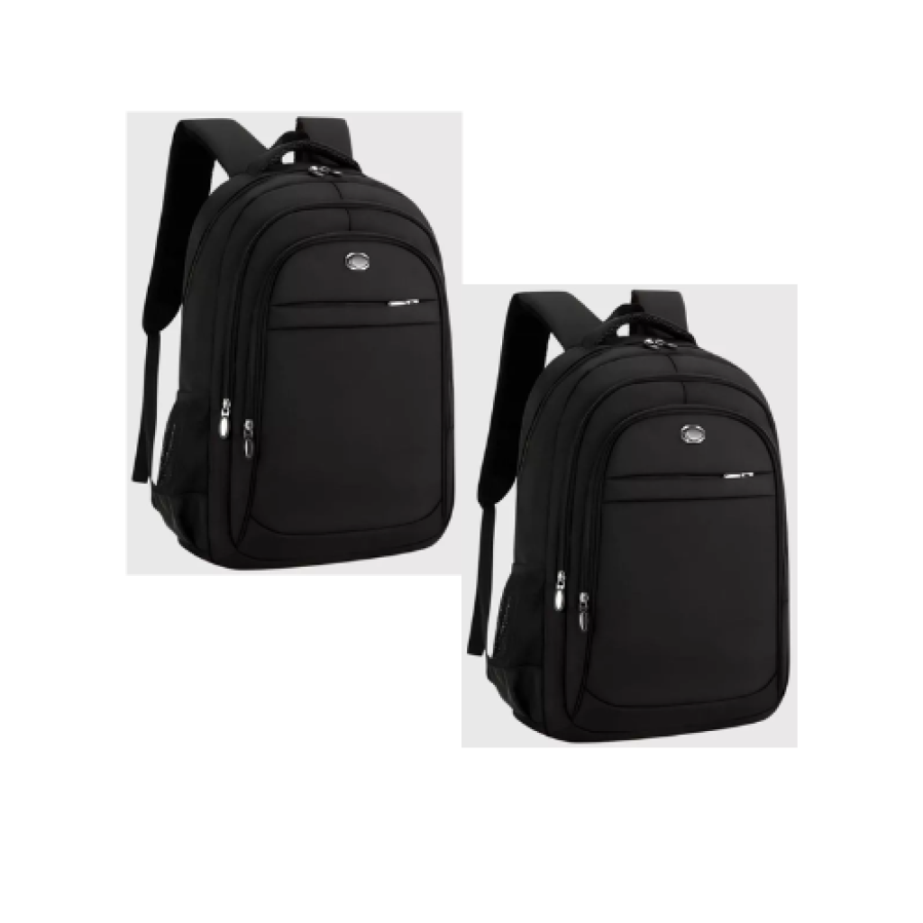 Kit de Mochilas Reforçadas Impermeáveis com Zíper (2 Unidades)