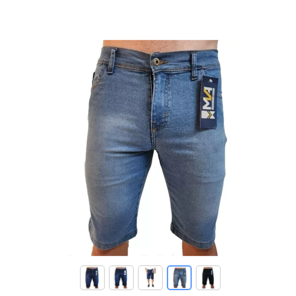 Bermuda Plus Size Masculina Jeans