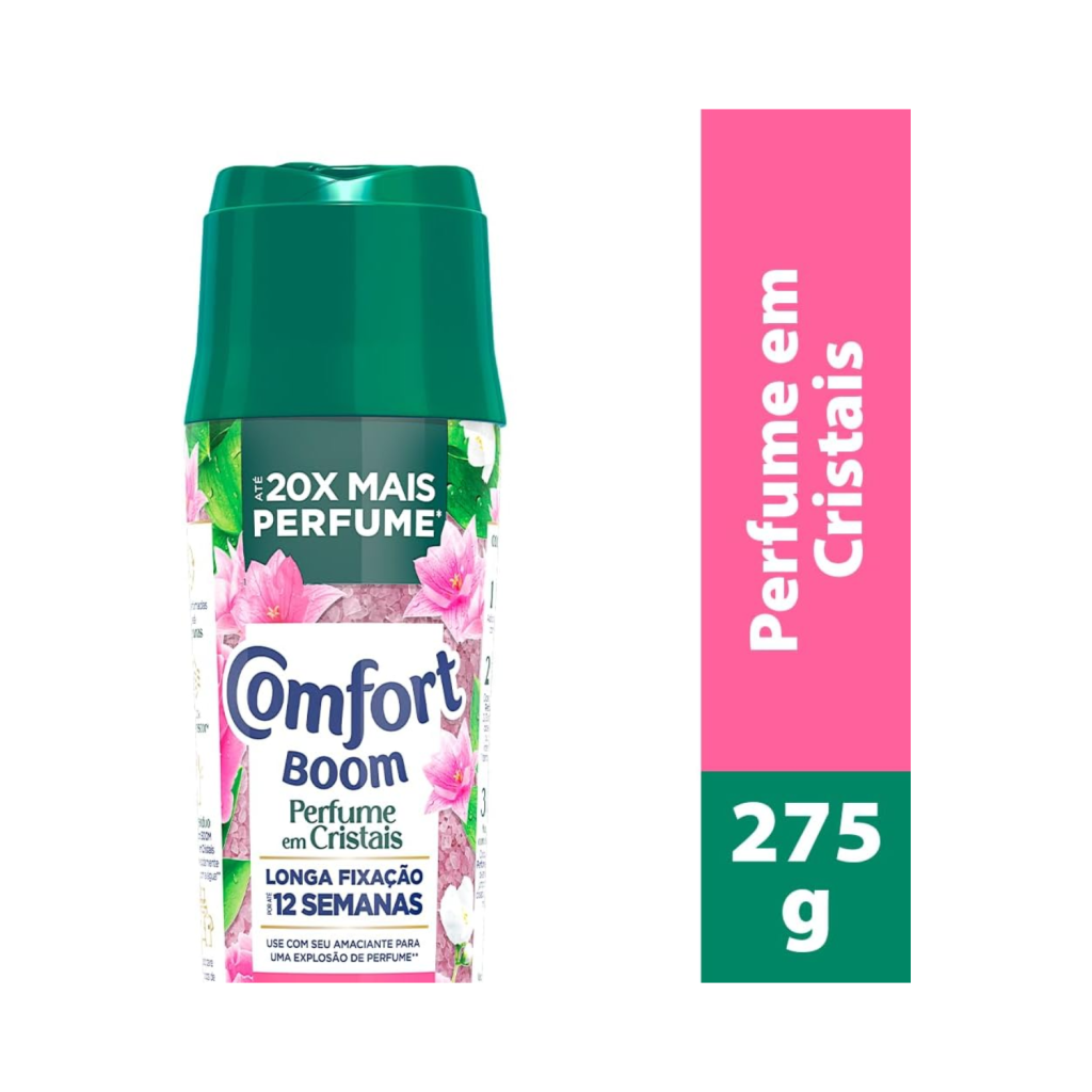 Comfort Boom Odorizador de Roupas Cristais de Perfume Euforia Floral 275gr