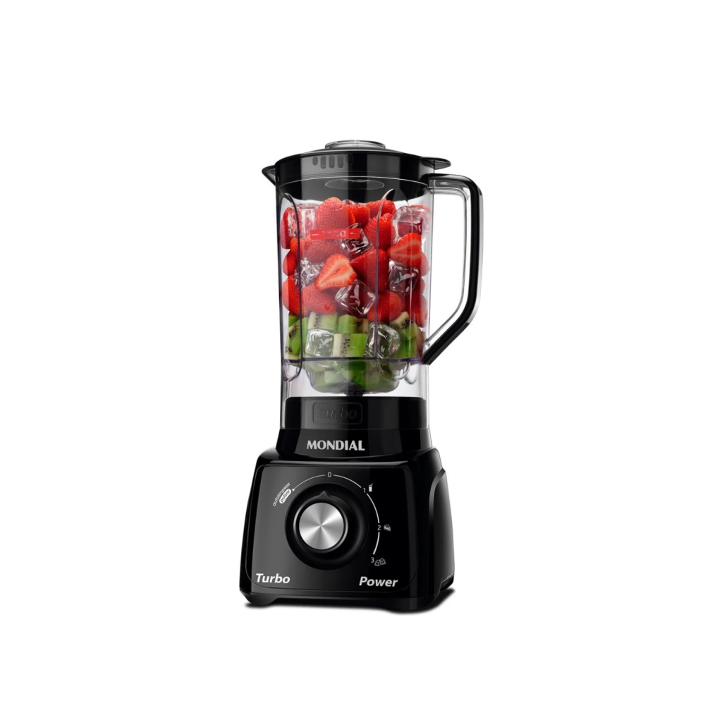 Liquidificador 3 velocidades 550W Turbo Power - L-99-FB - Mondial
