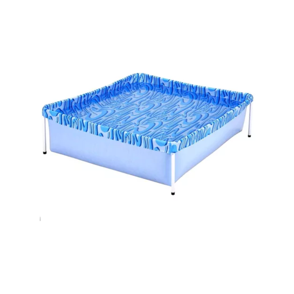 Piscina Infantil Quadrada Estrutural Pvc 400 Litros - Mor