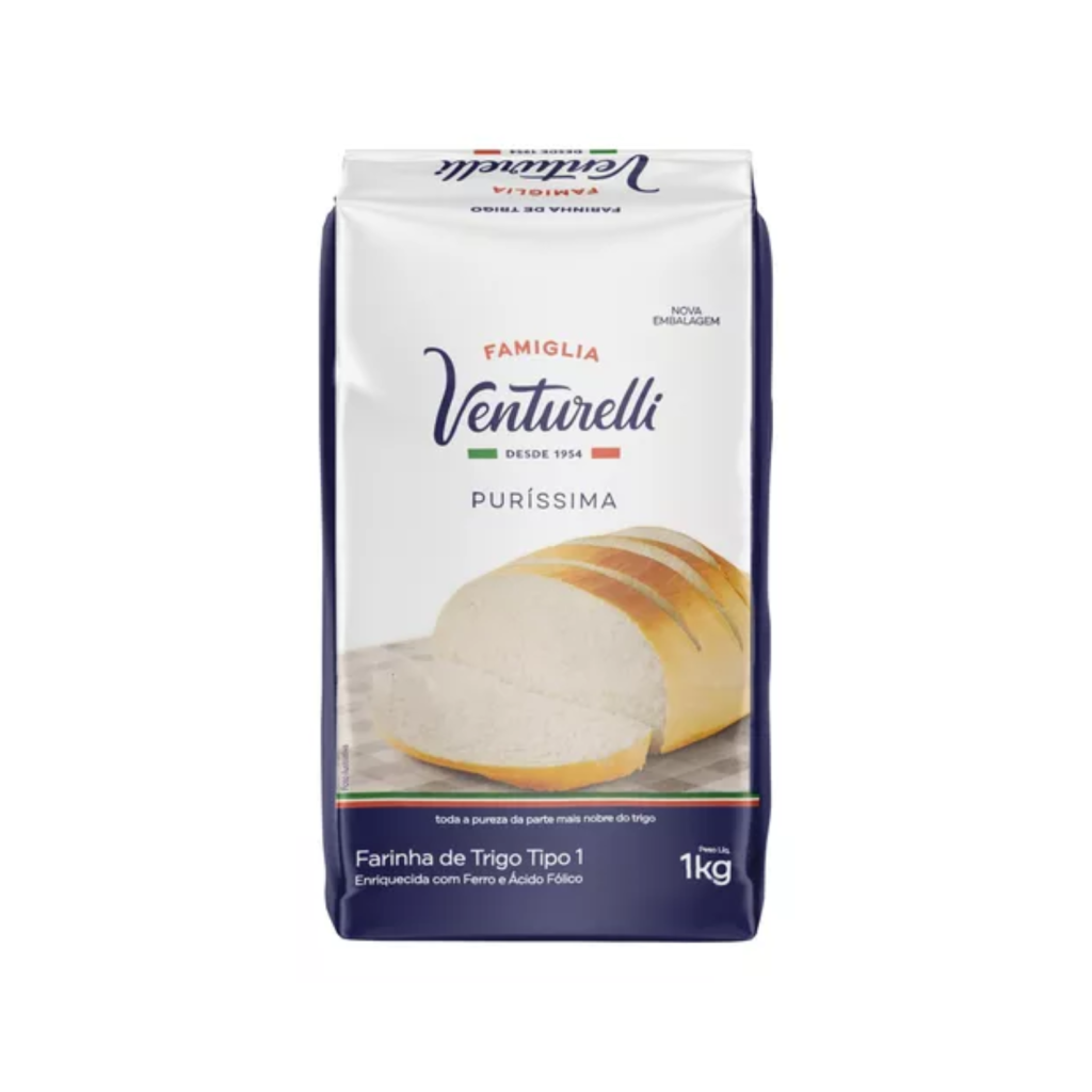 Farinha de Trigo Tipo 1 Famiglia Venturelli Pacote 1kg