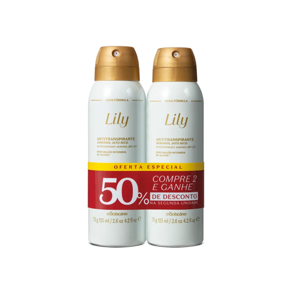 Kit Desodorante Antitranspirante Lily (2 unidades)